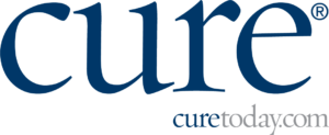 A blue and black logo for curetech